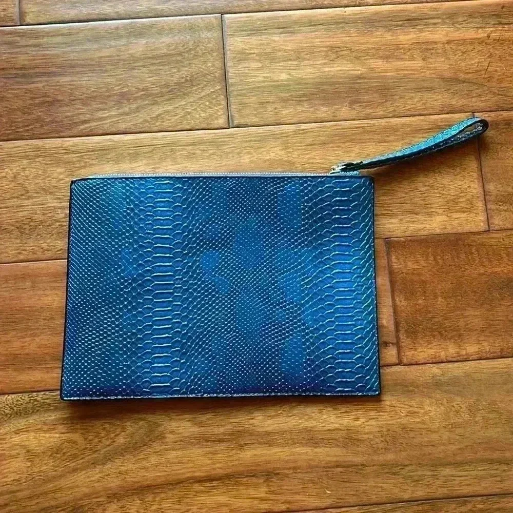 Women Clutches Fashion Snakeskin PU Leather Party Envelope Purse Bag with Hand S